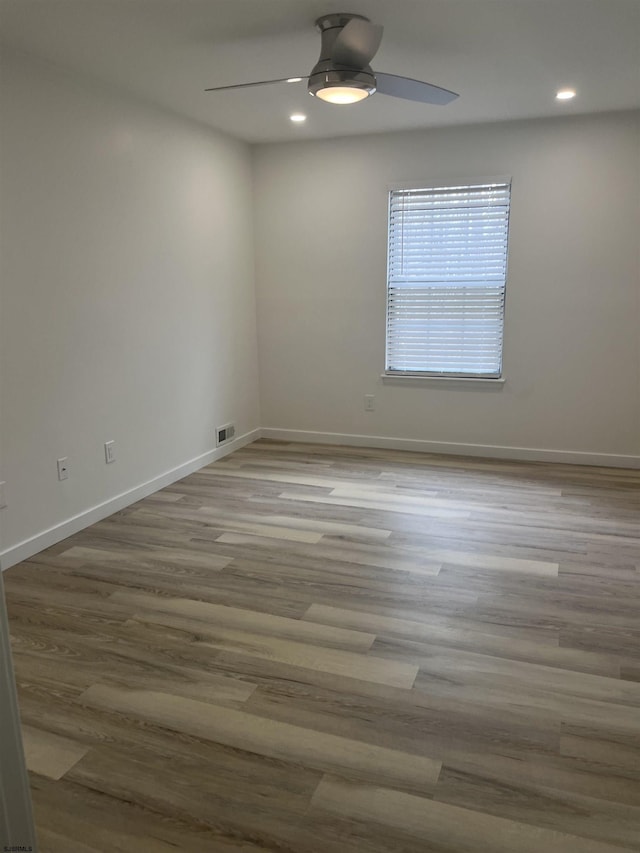 41 Arapaho Pl Unit 41, Galloway Township, NJ 08205 - empty room with a ceiling fan, recessed lighting, and wood finished floors