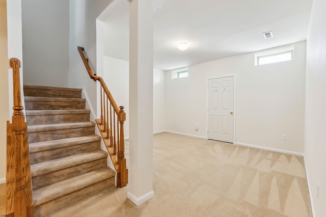 95 Knights Bridge Way, Mays Landing, NJ 08402 - staircase with carpet floors and healthy amount of natural light