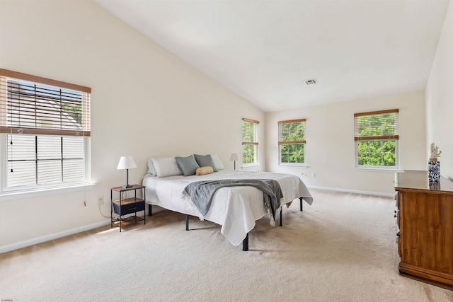 95 Knights Bridge Way, Mays Landing, NJ 08402 - bedroom featuring light colored carpet and vaulted ceiling