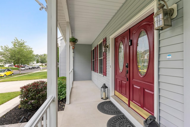 95 Knights Bridge Way, Mays Landing, NJ 08402 - view of exterior entry featuring a porch