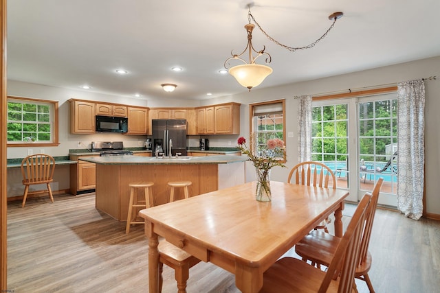 10 Hillside Ave, New Gretna, NJ 08087 - dining area with recessed lighting and light wood-style floors