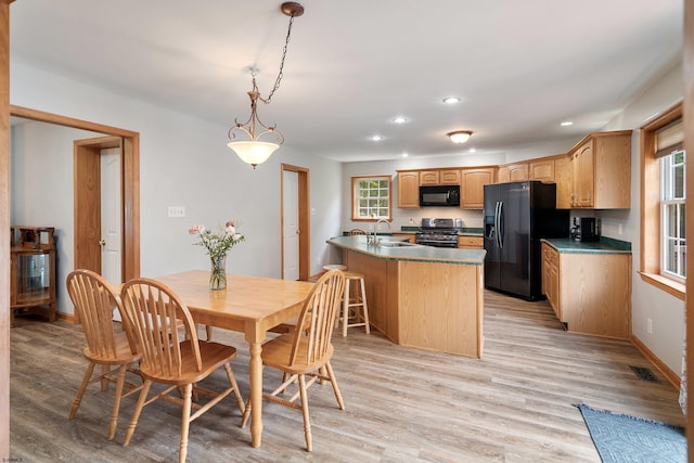 10 Hillside Ave, New Gretna, NJ 08087 - dining area featuring light wood-style flooring and recessed lighting