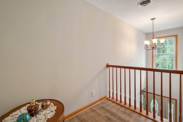 10 Hillside Ave, New Gretna, NJ 08087 - stairway featuring wood finished floors and a chandelier