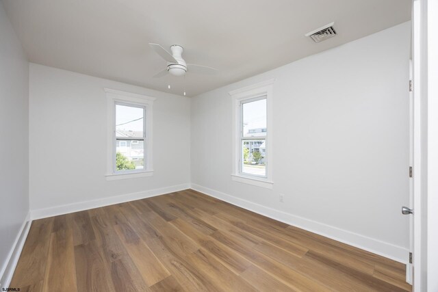 412 11th St Unit 2, Ocean City, NJ 08226 - empty room featuring a ceiling fan and wood finished floors