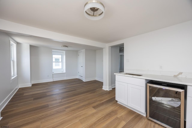412 11th St Unit 2, Ocean City, NJ 08226 - bar with beverage cooler and wood finished floors