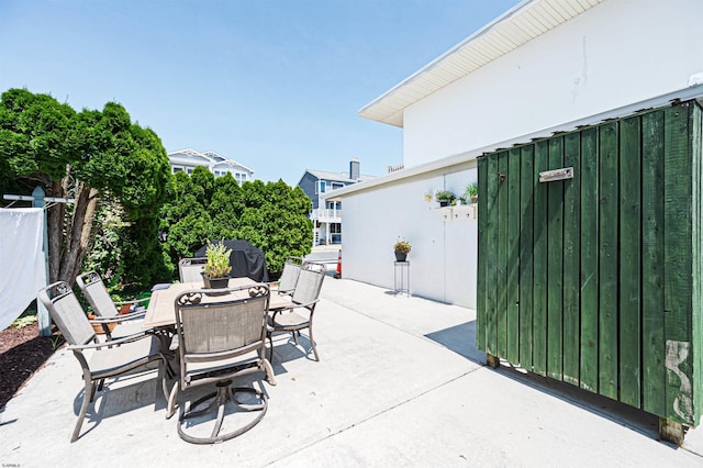 3801 Ocean Ave Unit 2, Brigantine, NJ 08203 - view of patio / terrace with outdoor dining area and grilling area