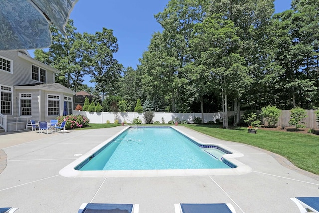 216 Castle Pine Dr, Egg Harbor Township, NJ 08234 - view of swimming pool with a fenced backyard and a patio