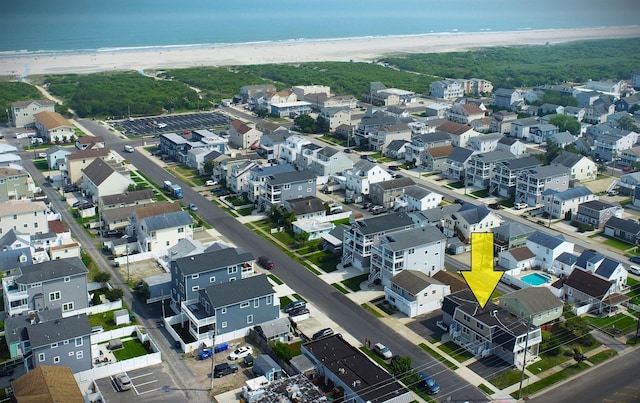 3400 W Brigantine Ave Unit 3, Brigantine, NJ 08203 - aerial overview of property's location with expansive beach and nearby suburban area