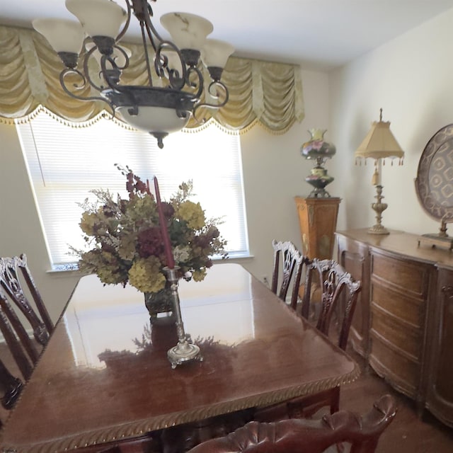 2453 Lahn Ln, Mays Landing, NJ 08330 - dining area featuring a chandelier