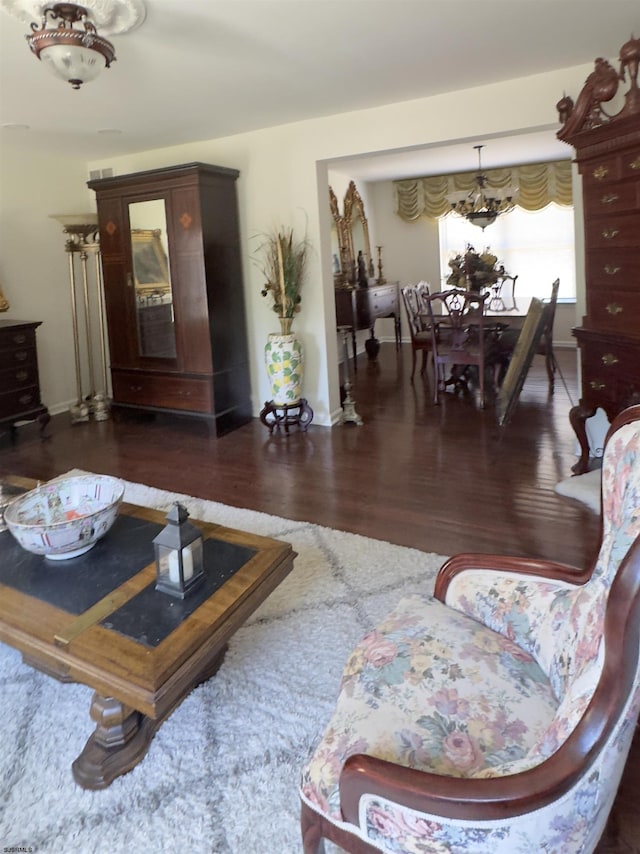 2453 Lahn Ln, Mays Landing, NJ 08330 - living area featuring wood finished floors and baseboards