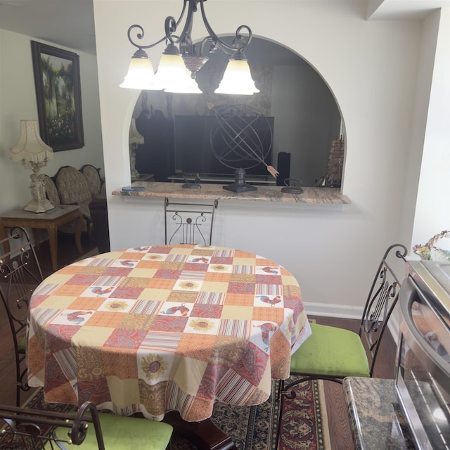 2453 Lahn Ln, Mays Landing, NJ 08330 - dining room featuring wood finished floors and baseboards