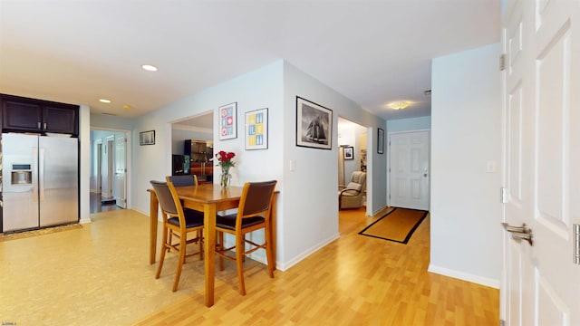 104 Locust Ave, Egg Harbor Township, NJ 08234 - dining space featuring light wood-type flooring and recessed lighting