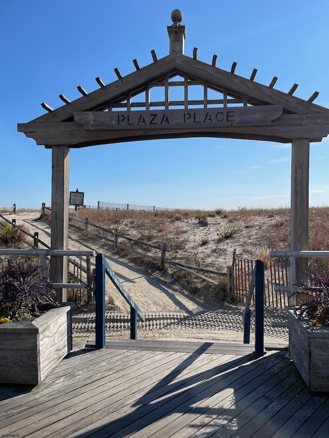 101 S Plaza Pl Unit 1502, Atlantic City, NJ 08401 - wooden terrace with a view of countryside