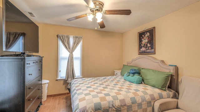 6015 Main St, Mays Landing, NJ 08330 - bedroom featuring light wood-type flooring and ceiling fan