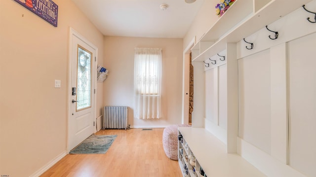 6015 Main St, Mays Landing, NJ 08330 - mudroom featuring radiator and light wood finished floors
