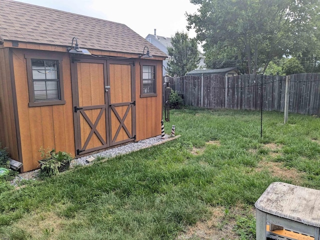 192 Exton Rd, Somers Point, NJ 08244 - view of shed with a fenced backyard
