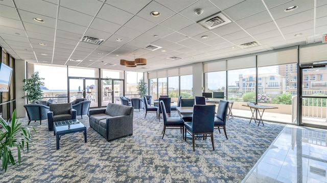 5000 Boardwalk Unit 107, Ventnor, NJ 08406 - lobby with recessed lighting and a paneled ceiling