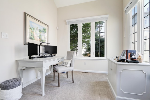 417 Albacore Ln, Brigantine, NJ 08203 - office area featuring light colored carpet and baseboards
