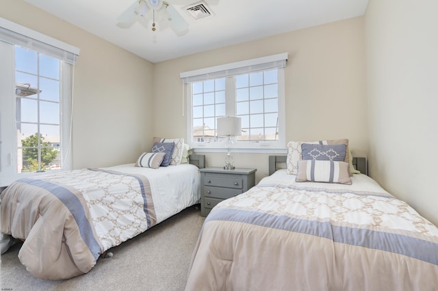 417 Albacore Ln, Brigantine, NJ 08203 - carpeted bedroom with a ceiling fan