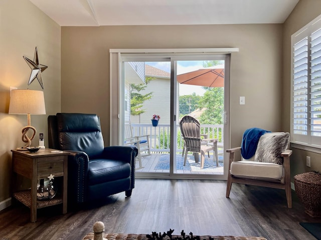 1304 Roberts Ave, Somers Point, NJ 08244 - living area with wood finished floors and healthy amount of natural light