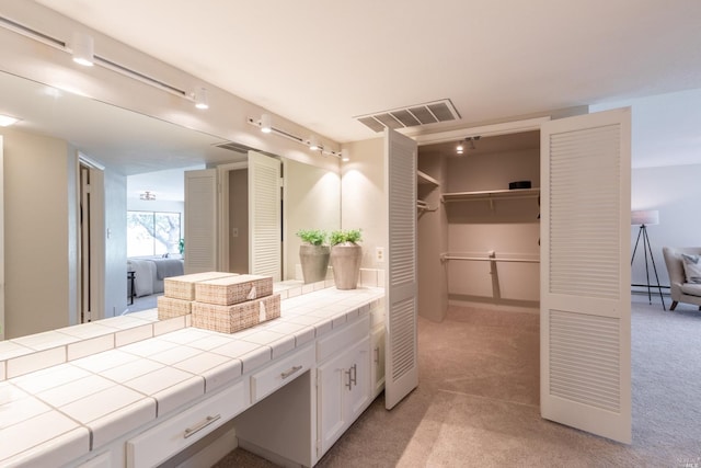 bathroom with large vanity