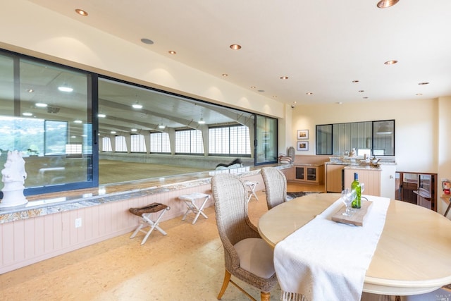 view of dining area