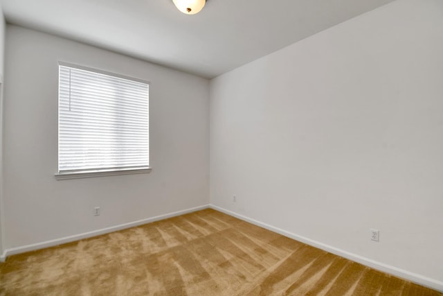 carpeted spare room featuring a wealth of natural light