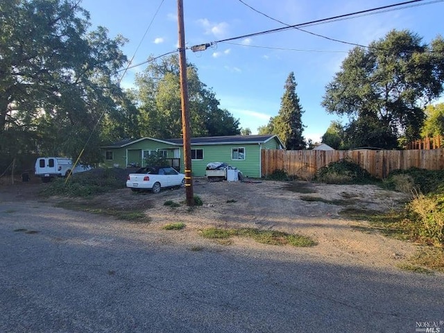 view of front of home