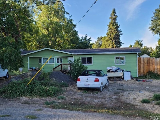 view of ranch-style house