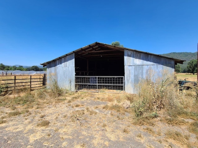 view of outdoor structure