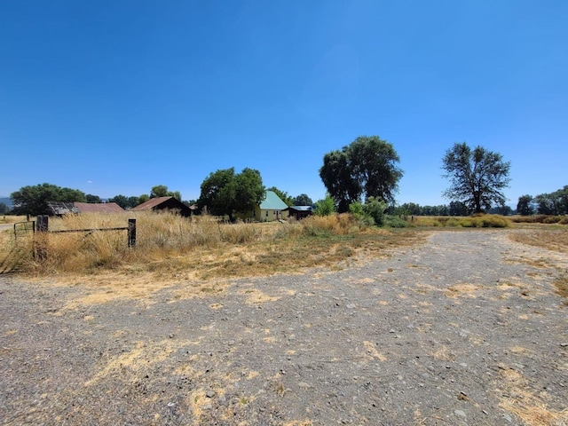 view of street with a rural view