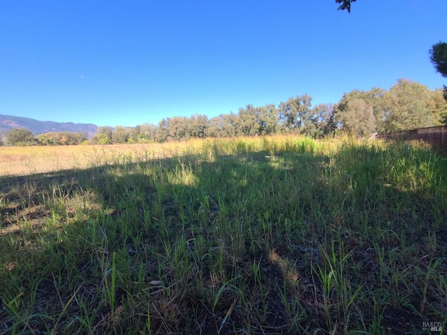 view of landscape featuring a rural view