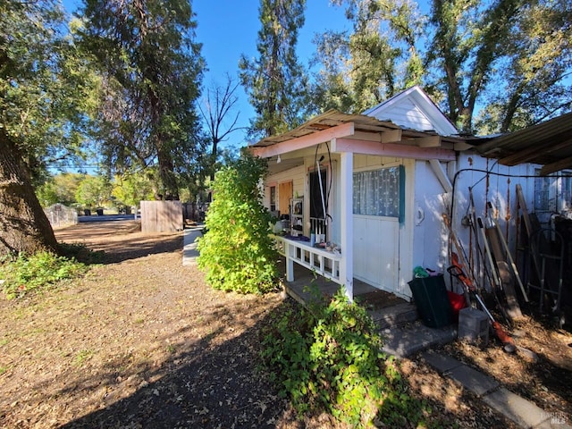 view of home's exterior