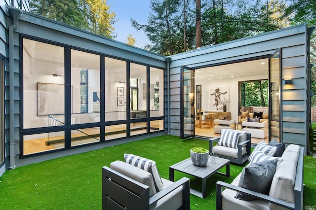 view of patio / terrace featuring outdoor lounge area