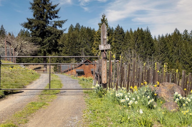 31650 Sherwood Rd, Willits, CA 95490 - view of gate featuring fence