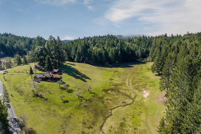 31650 Sherwood Rd, Willits, CA 95490 - aerial view featuring a wooded view and a rural view