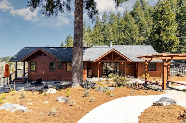 31650 Sherwood Rd, Willits, CA 95490 - view of front of property with a shingled roof