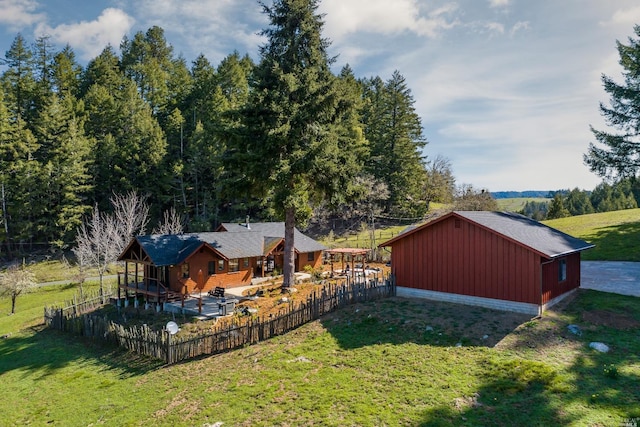 31650 Sherwood Rd, Willits, CA 95490 - view of yard featuring fence private yard