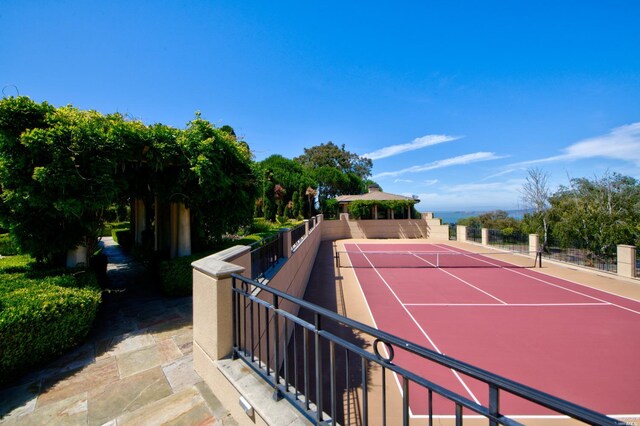 view of tennis court