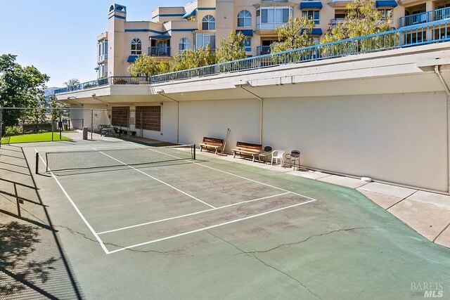 view of tennis court