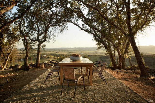 view of patio featuring outdoor dining space