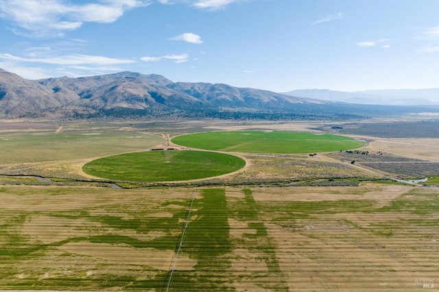 property view of mountains with a rural view