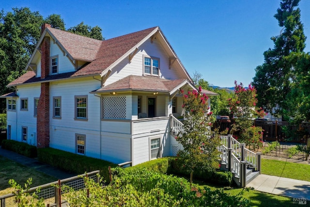 view of front of home