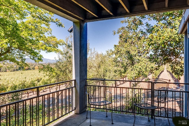 view of balcony