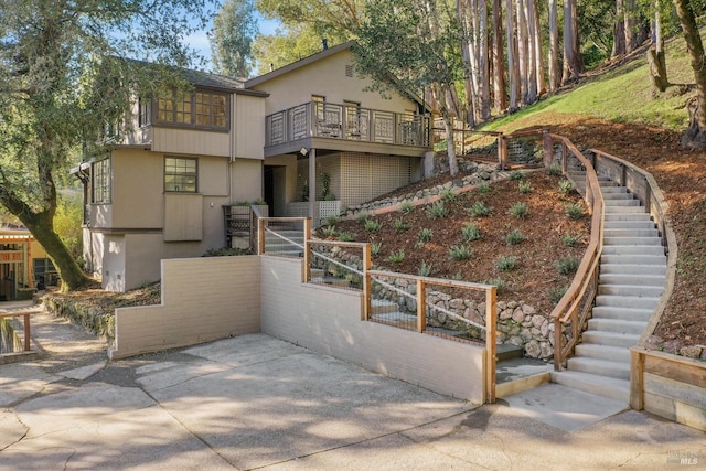 view of rear view of property