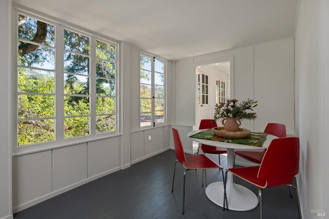 sunroom / solarium featuring plenty of natural light