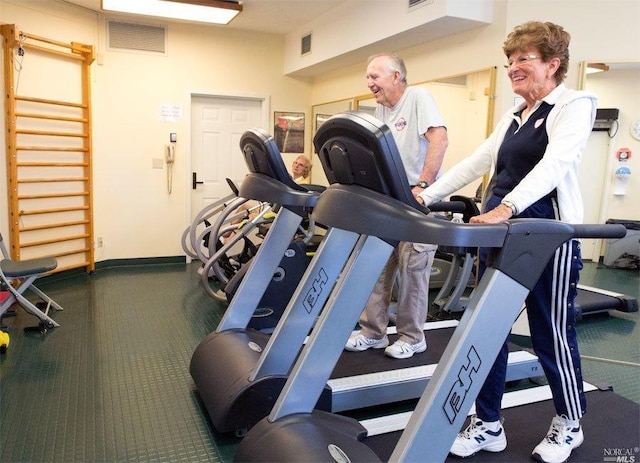 view of exercise room