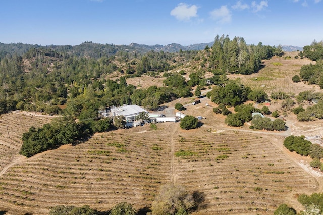 aerial view featuring a rural view