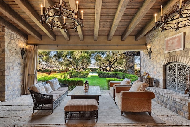 view of patio / terrace with outdoor lounge area