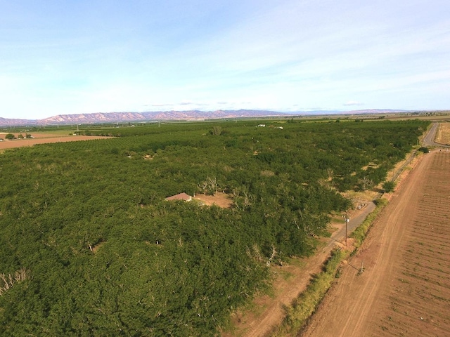 aerial view with a rural view